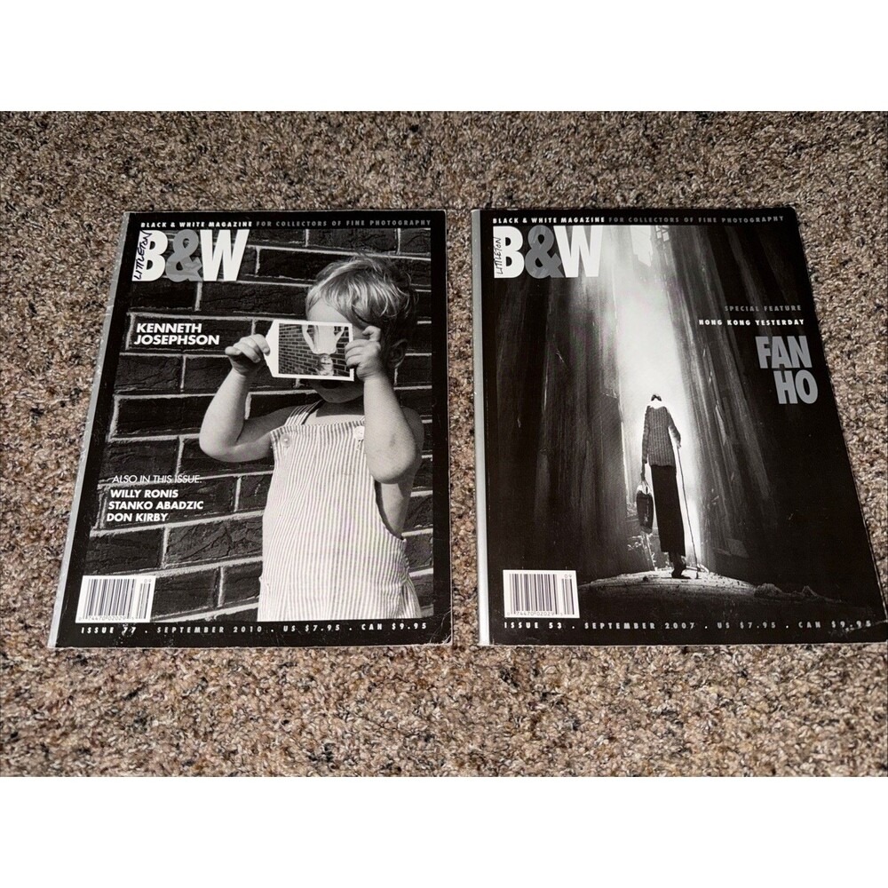 Lot of 2 Black & White Magazine Issues Fan Ho #53  + Kenneth Josephson #77